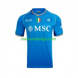 Camisola Napoli Homem Equipamento Primeiro 2023-2024 Manga Curta